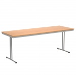 Klapptisch, 200x70 cm (B/T), 72 cm hoch, T-Fuß, 